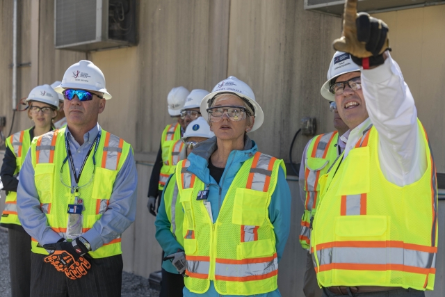 Secretary of Energy Jennifer Granholm visits the UPF Project 