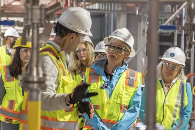 Secretary of Energy Jennifer Granholm visits the UPF Project 