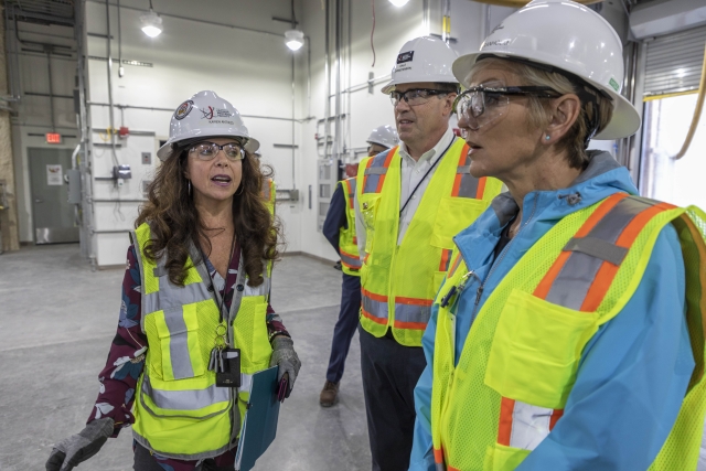 Secretary of Energy Jennifer Granholm visits the UPF Project 