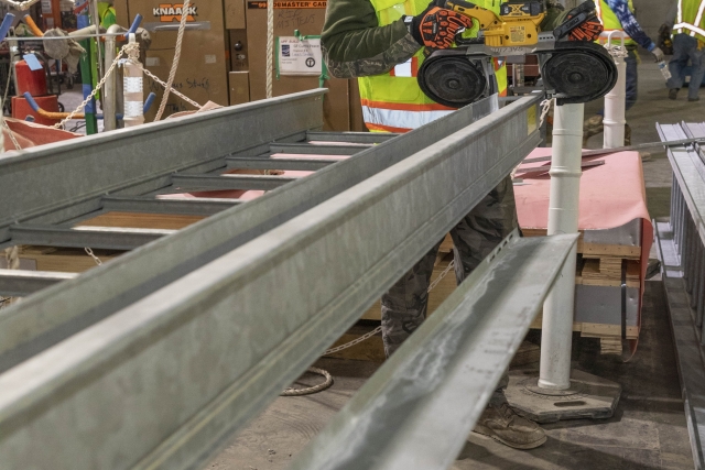 Main Process Building cable tray installation 