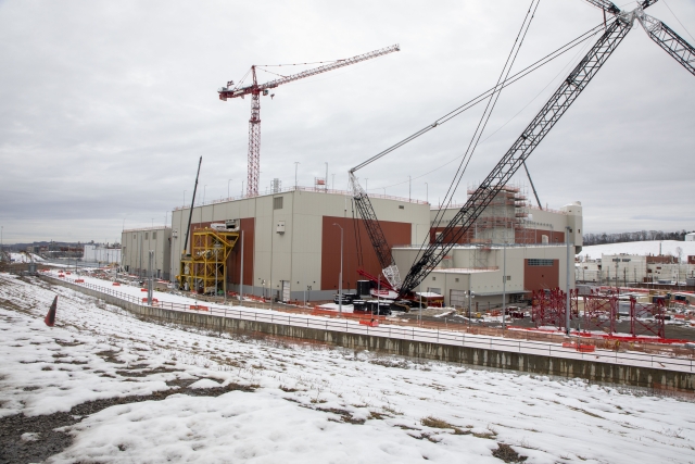 Snow on the UPF Construction Site—January 2024