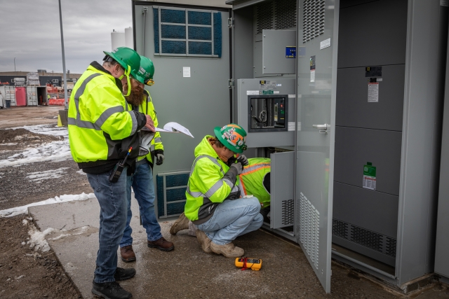 Pre-energization checks in advance of Process Support Facilities energization 
