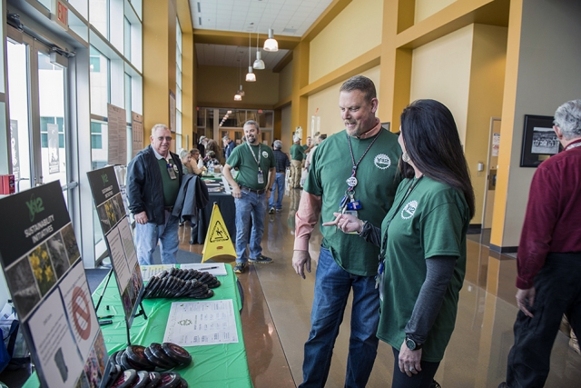 In honor of Earth Day, Y12 displayed several sustainability booths in the Jack Case Center gallery April 19.