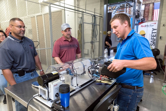 Infrastructure’s Proactive Safety Team offers Vendor Days where outside companies bring in and demonstrate safety equipment.