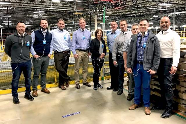 Y-12ers tour the Amazon Fulfillment Center in Chattanooga, which generated ideas such as increasing awareness of customer requirements and improving visual management and inventory systems.