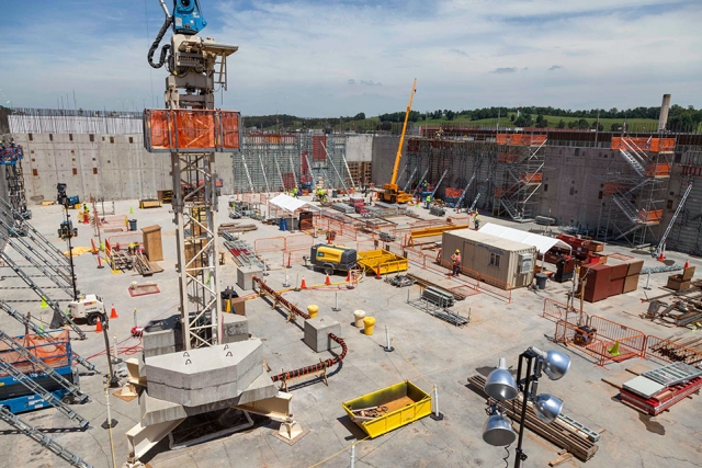 The Uranium Processing Facility Project team has completed the first four Main Process Building walls and all the 27-foot elevation rebar curtain walls have been erected.