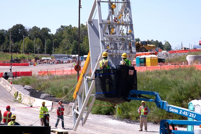 The first nuclear process equipment was delivered to the Uranium Process Facility (UPF). It is one of approximately 200 skids that will be installed at UPF.