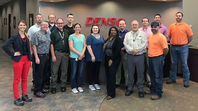 Y-12’s Lean Six Sigma team visited DENSO Manufacturing Athens Tennessee, Inc. to learn about how the company uses lean tools.