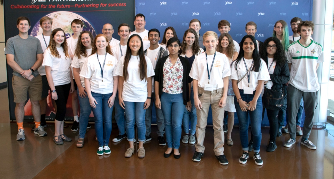 Materials Camp participants, their instructors, and University of Tennessee student volunteers at the Y-12 National Security Complex’s New Hope Center.