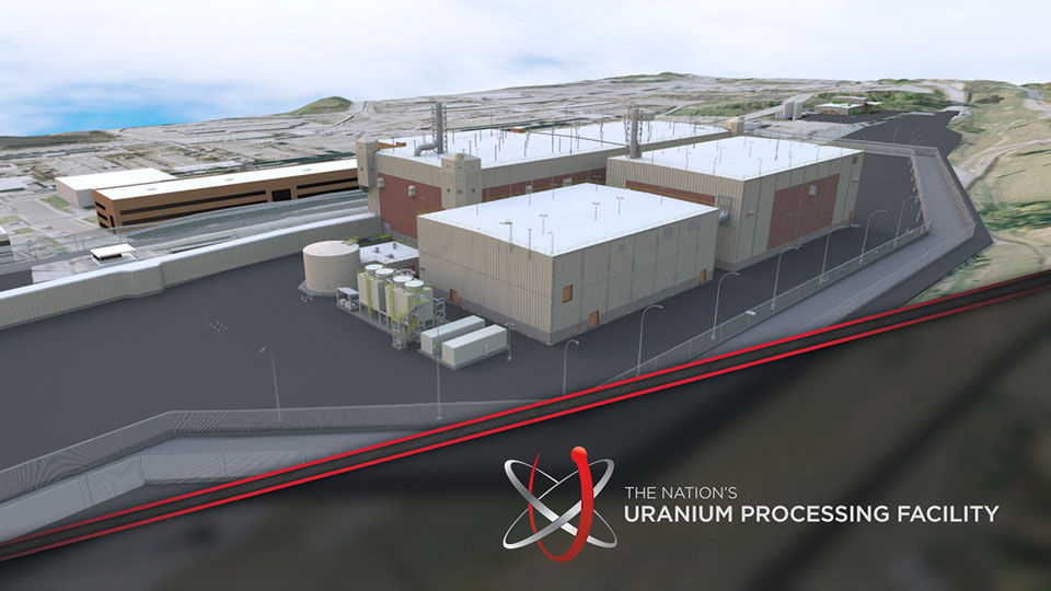 Uranium Processing Facility Time Lapse 